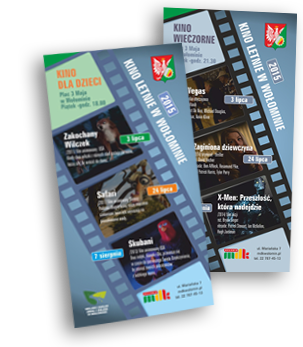 ulotka DL Kino Letnie Wołomin